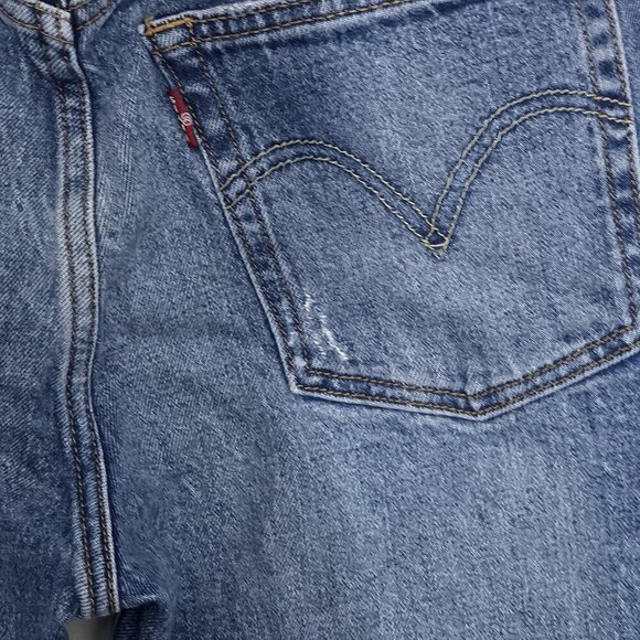 2/$50 Levi Strauss Distressed 501 Button Fly Skinny Jeans Size 25 - Picture 5 of 10